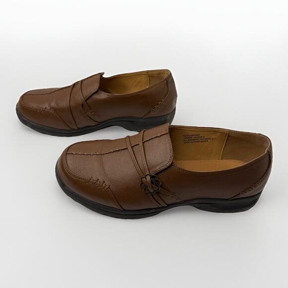 Comfortview Natalia Brown Slip-On Loafers Size 10.5 WW Wide Comfort Casual Shoes - Picture 8 of 11